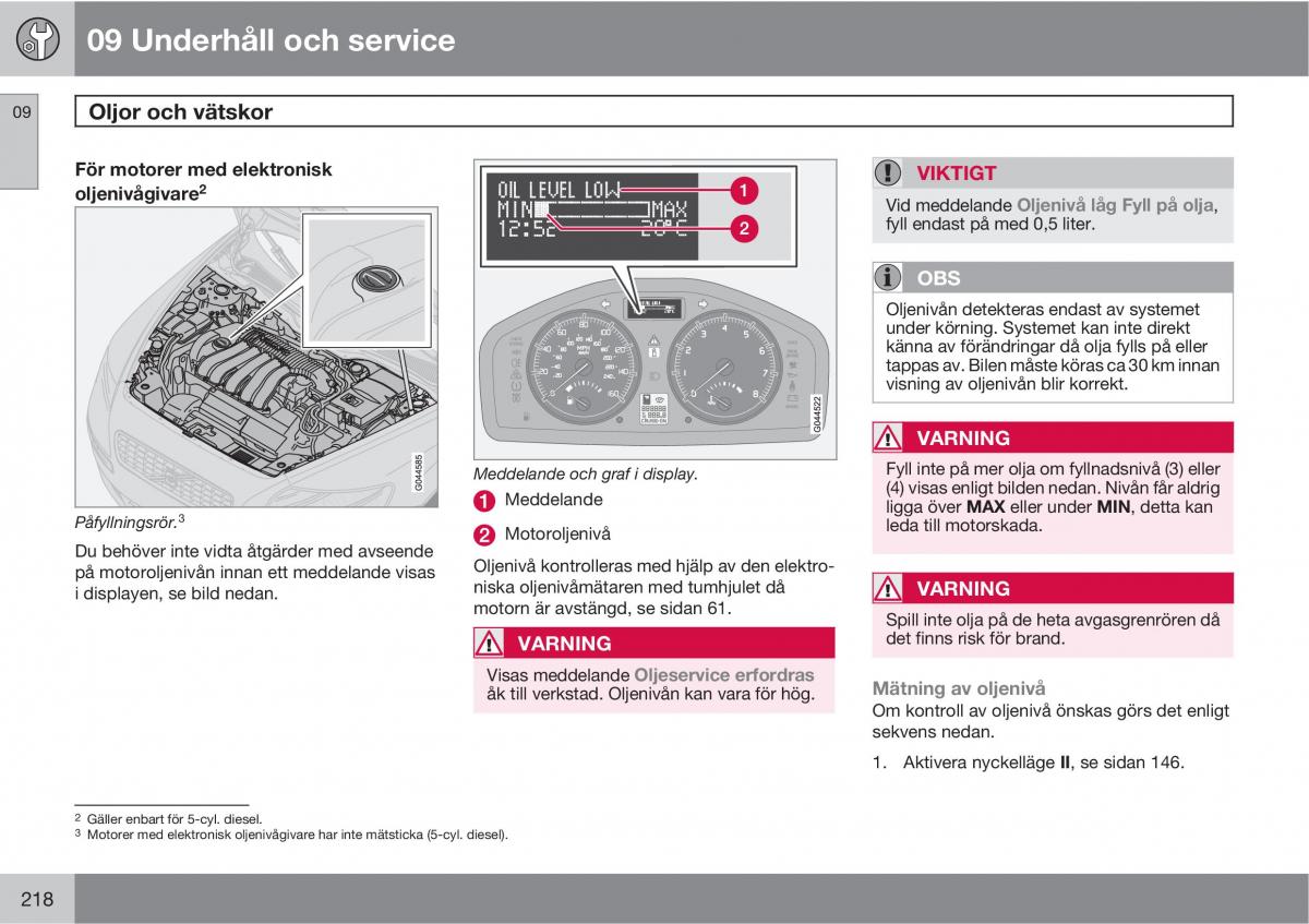 Volvo C30 instruktionsbok / page 220