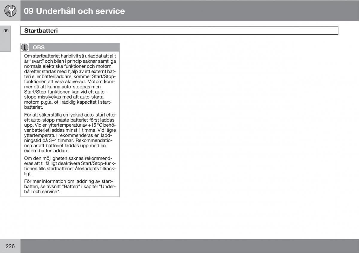 Volvo C30 instruktionsbok / page 228