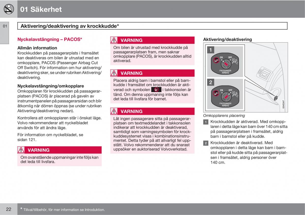 Volvo C30 instruktionsbok / page 24