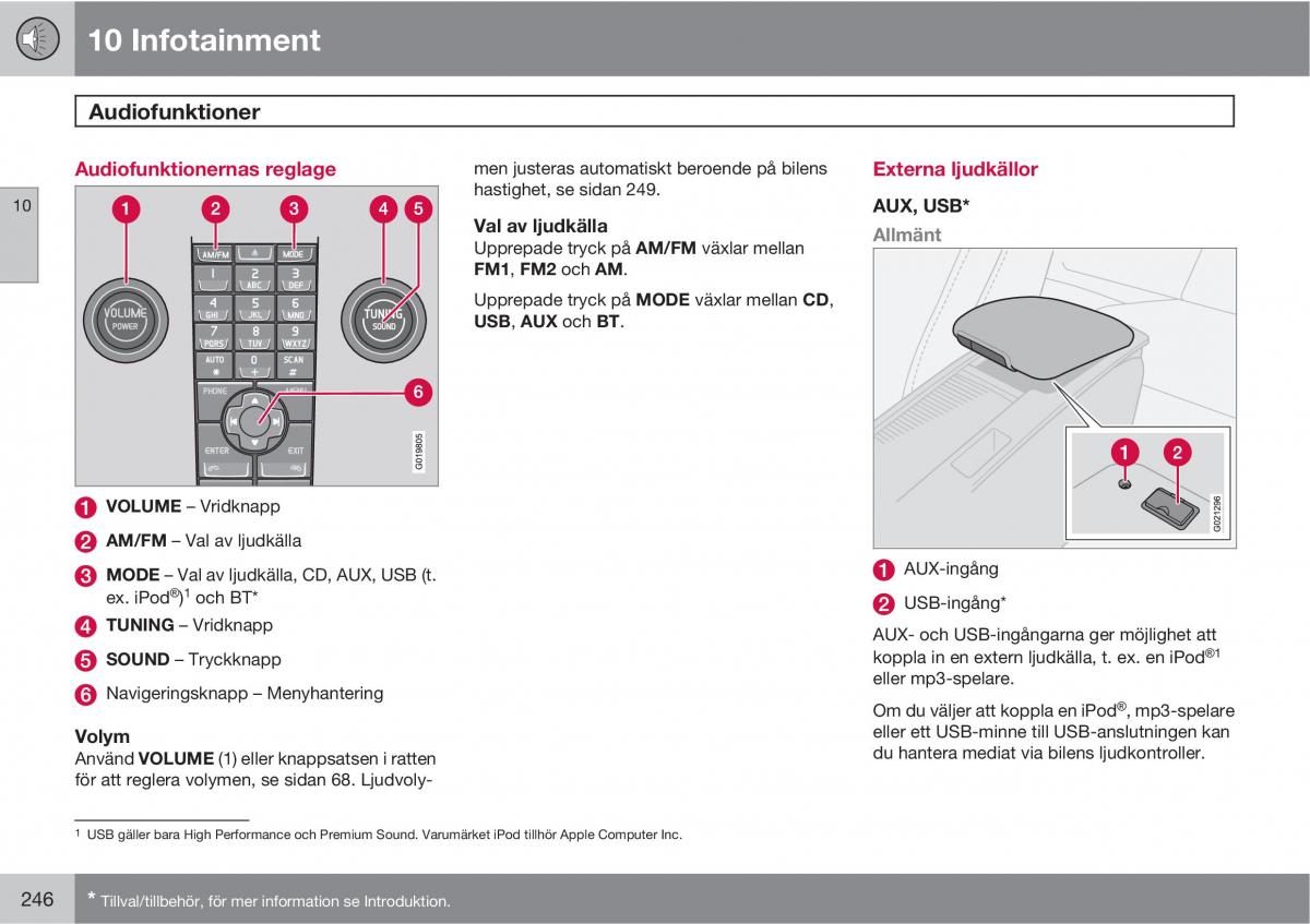 Volvo C30 instruktionsbok / page 248