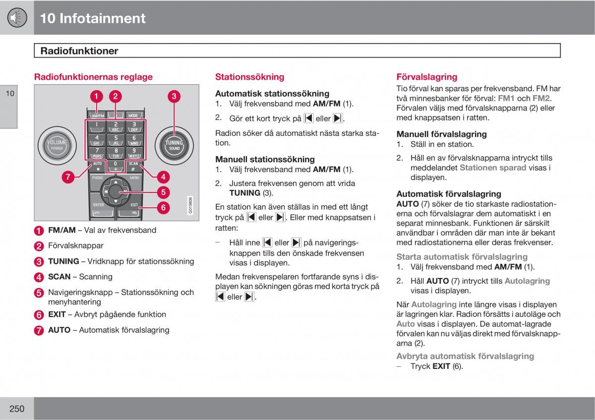 Volvo C30 instruktionsbok / page 252