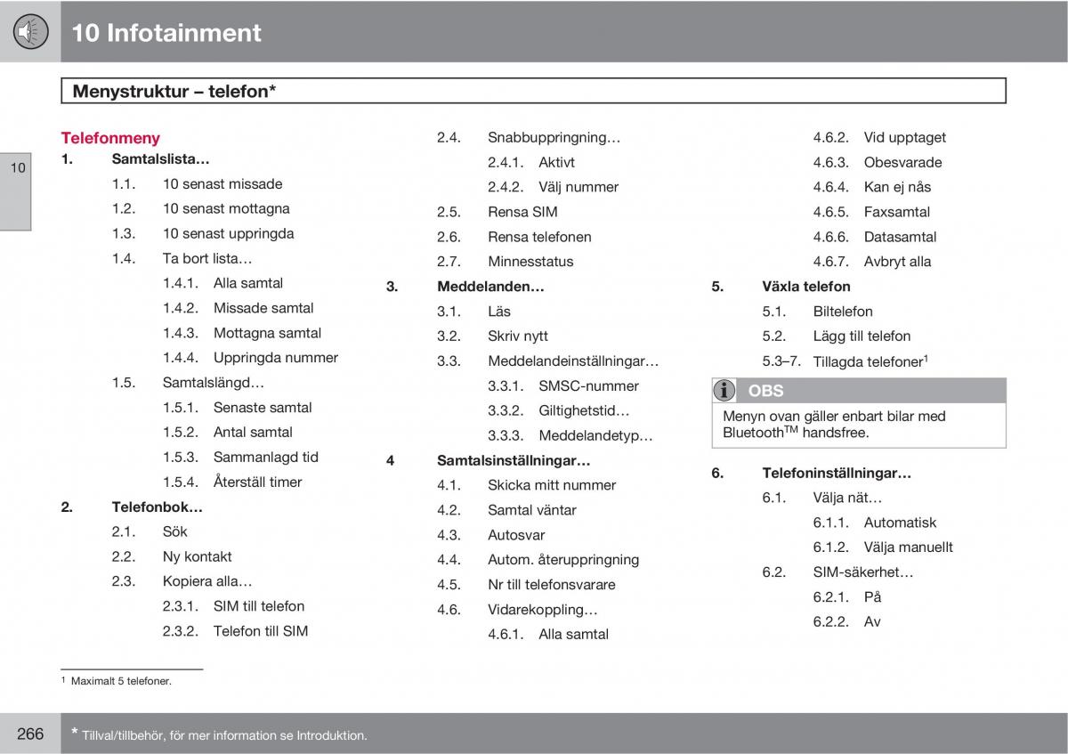 Volvo C30 instruktionsbok / page 268