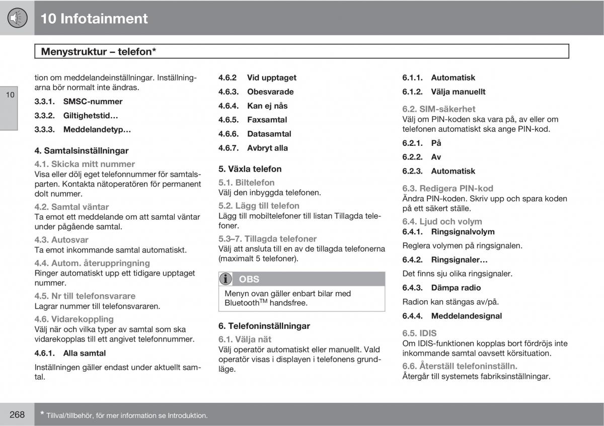 Volvo C30 instruktionsbok / page 270