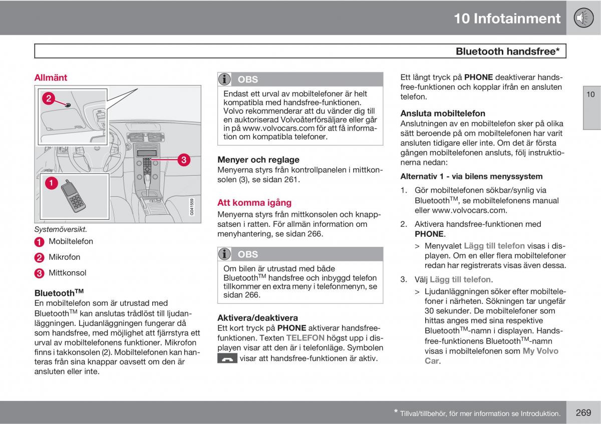 Volvo C30 instruktionsbok / page 271