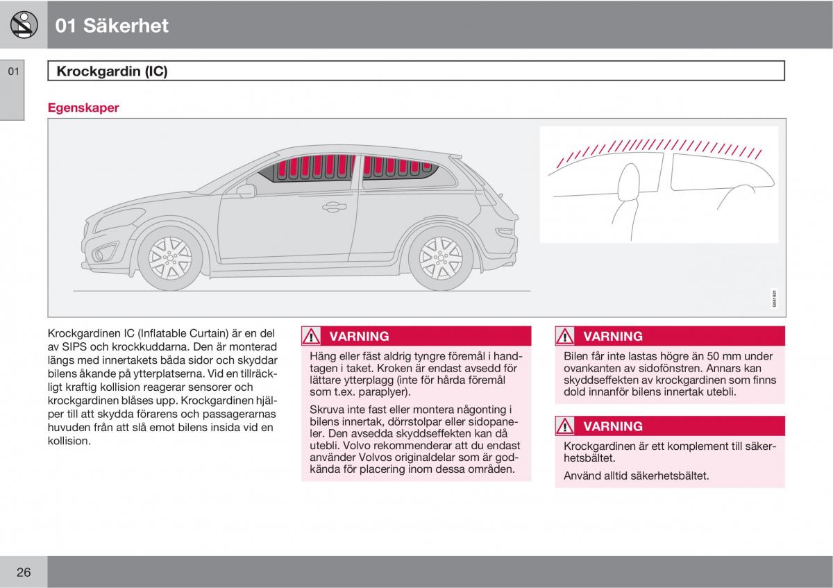 Volvo C30 instruktionsbok / page 28