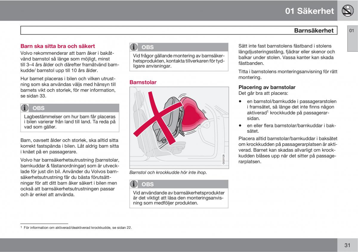 Volvo C30 instruktionsbok / page 33