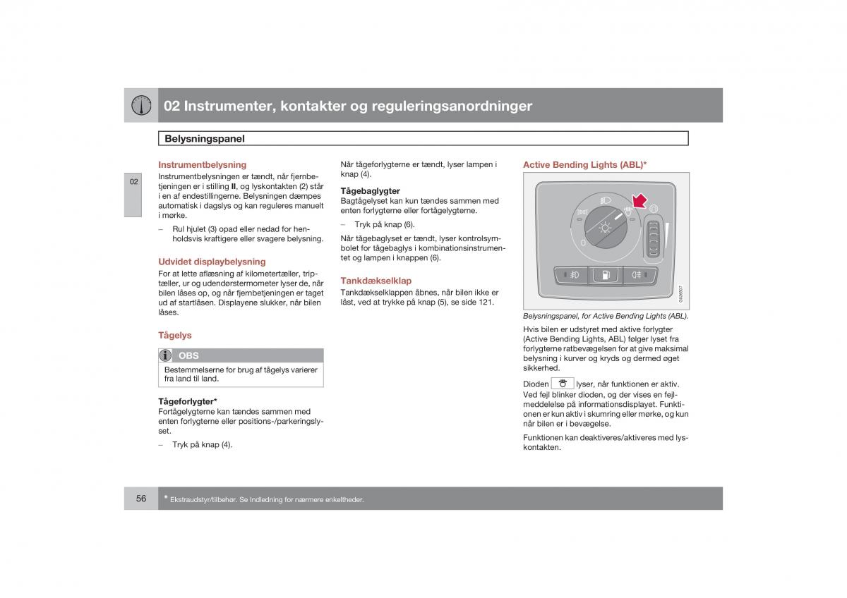 Volvo S40 II 2 Bilens instruktionsbog / page 57