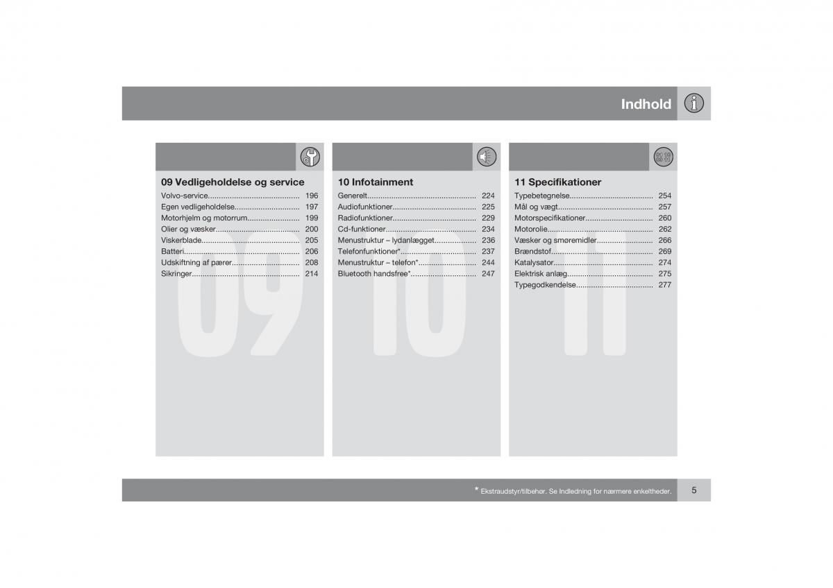 Volvo S40 II 2 Bilens instruktionsbog / page 6