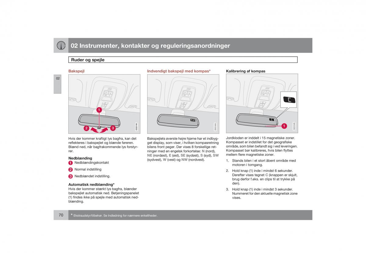 Volvo S40 II 2 Bilens instruktionsbog / page 71