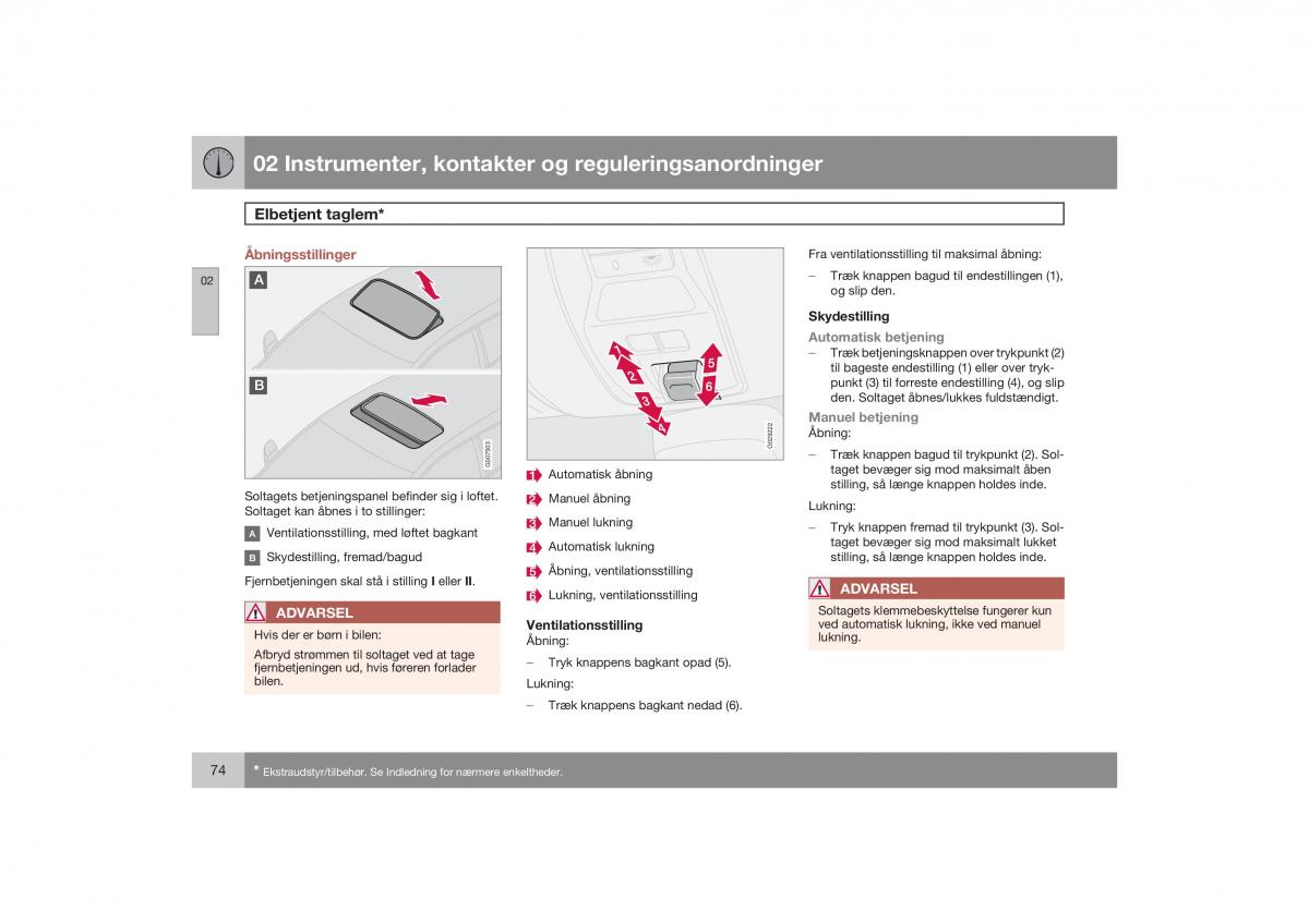 Volvo S40 II 2 Bilens instruktionsbog / page 75