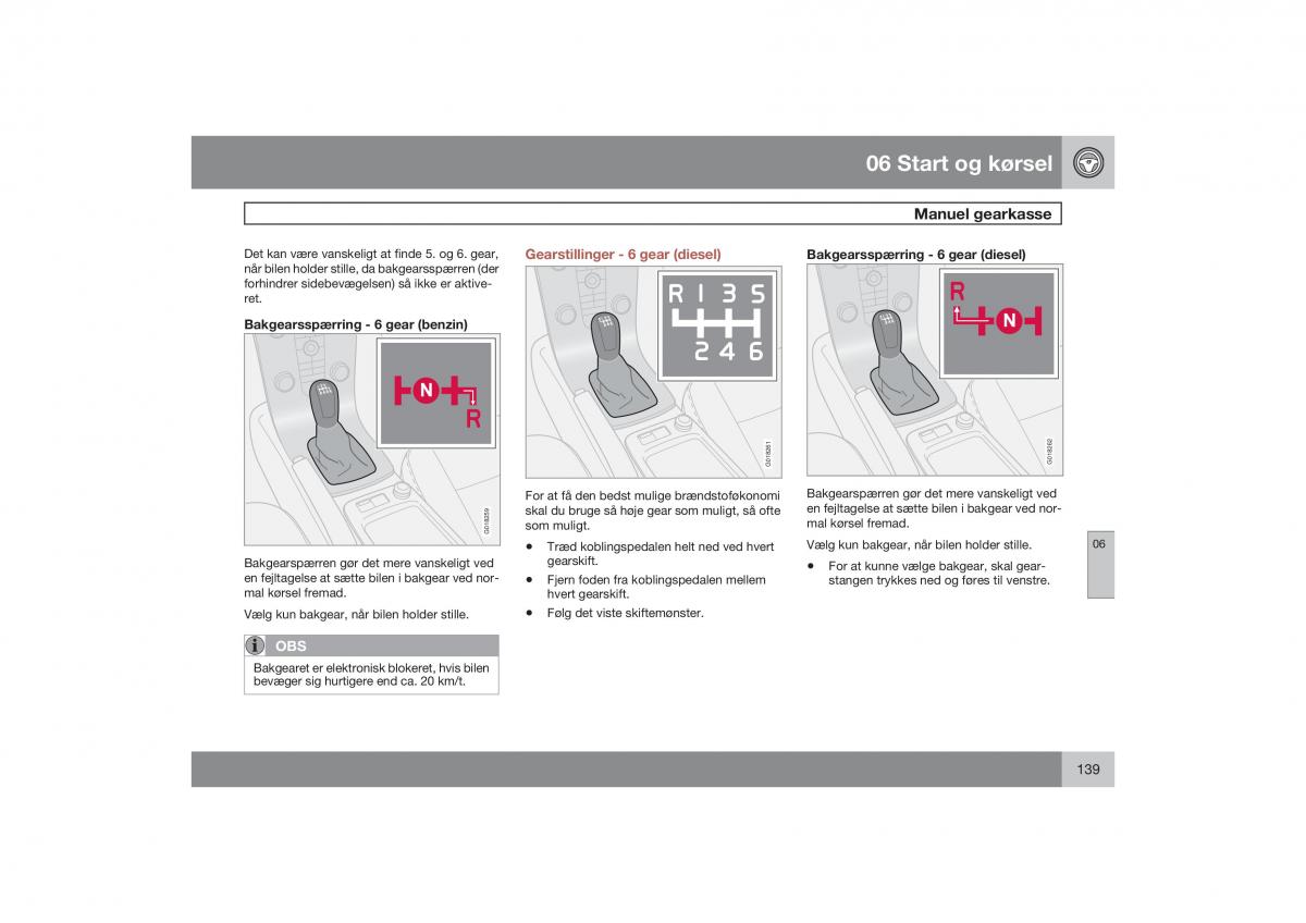 Volvo S40 II 2 Bilens instruktionsbog / page 140