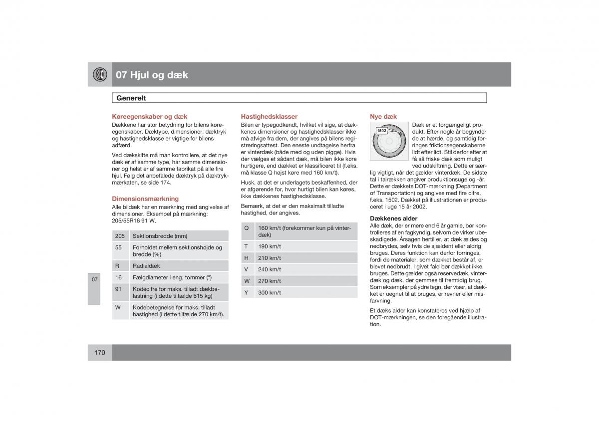 Volvo S40 II 2 Bilens instruktionsbog / page 171