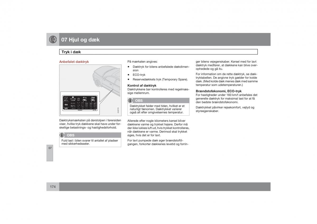 Volvo S40 II 2 Bilens instruktionsbog / page 175