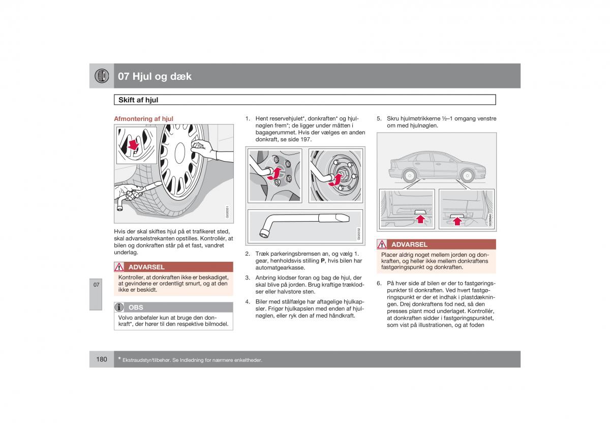 Volvo S40 II 2 Bilens instruktionsbog / page 181