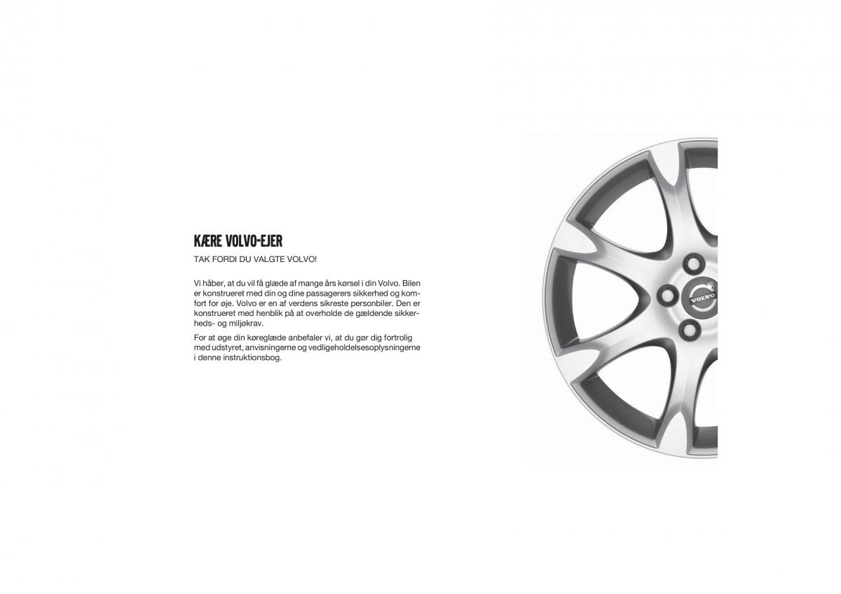 Volvo S40 II 2 Bilens instruktionsbog / page 2