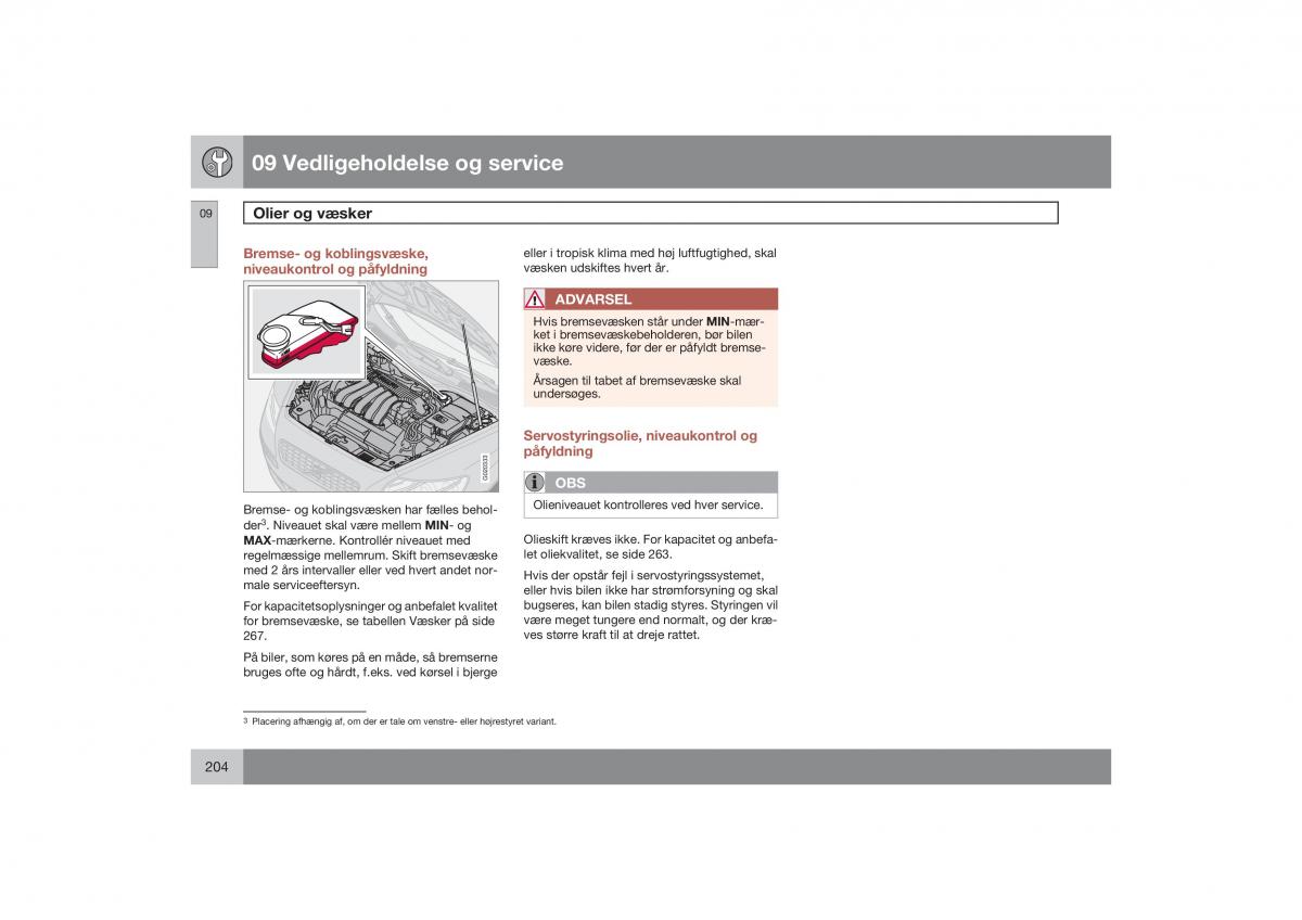 Volvo S40 II 2 Bilens instruktionsbog / page 205