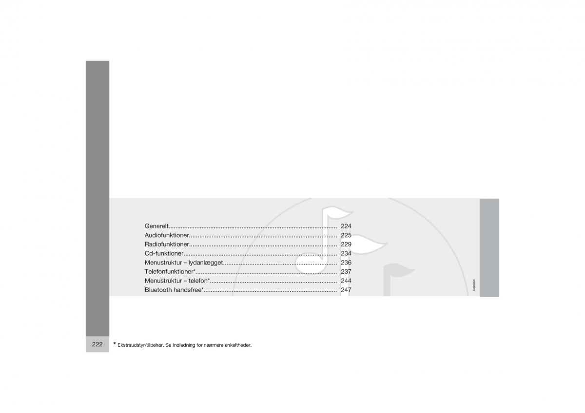 Volvo S40 II 2 Bilens instruktionsbog / page 223