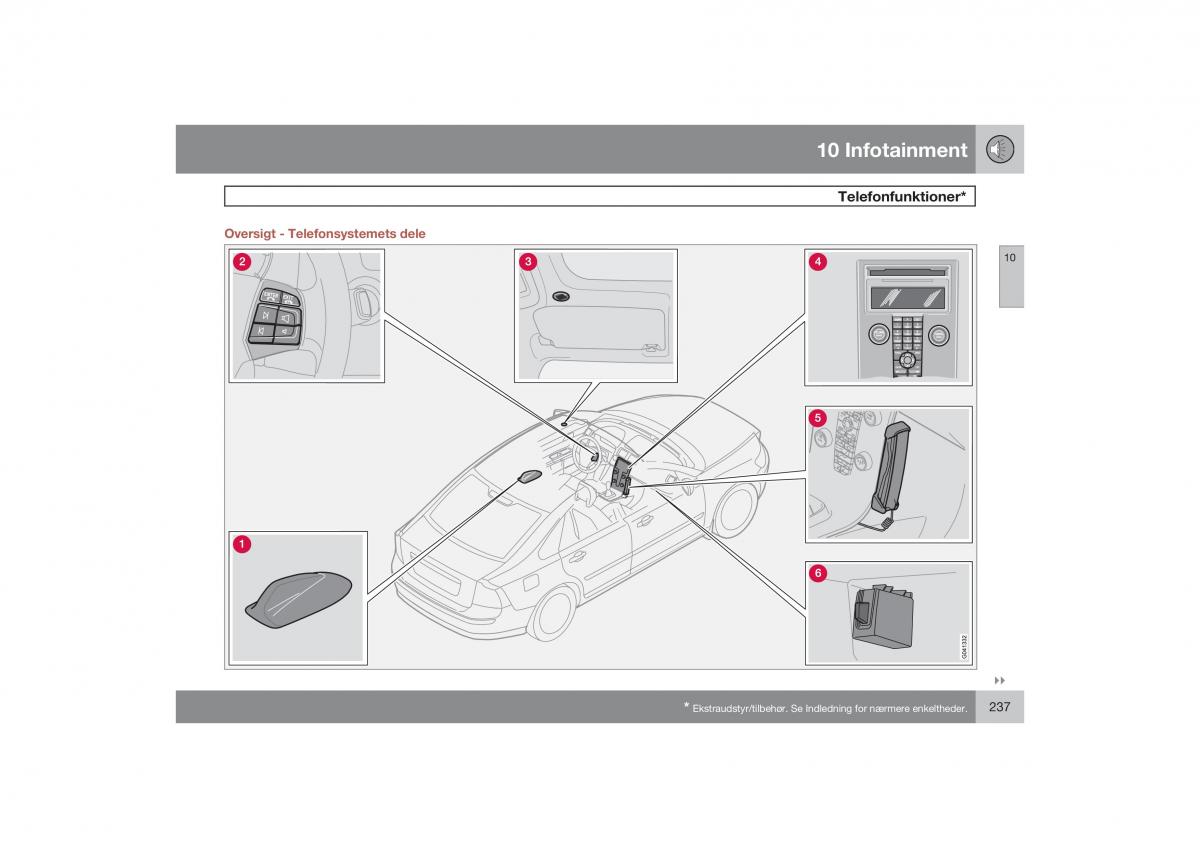 Volvo S40 II 2 Bilens instruktionsbog / page 238