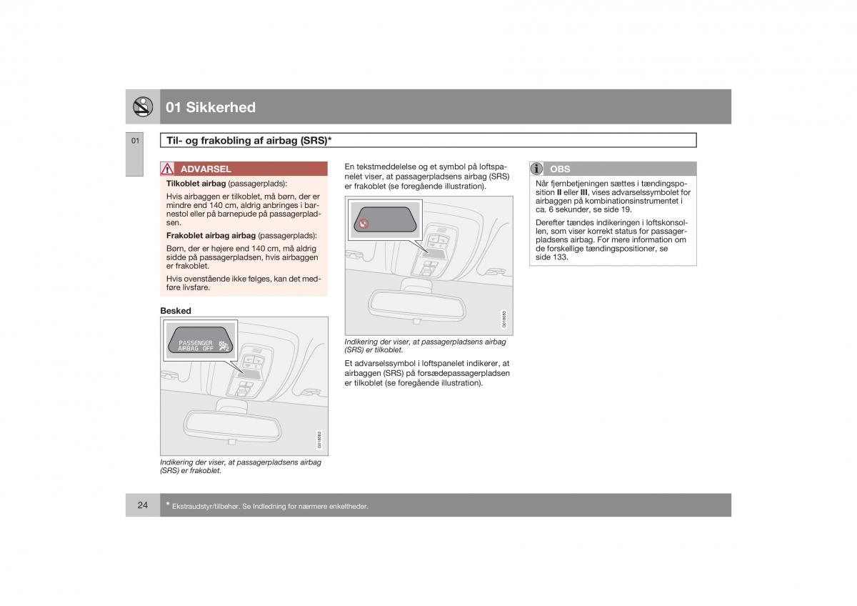 Volvo S40 II 2 Bilens instruktionsbog / page 25