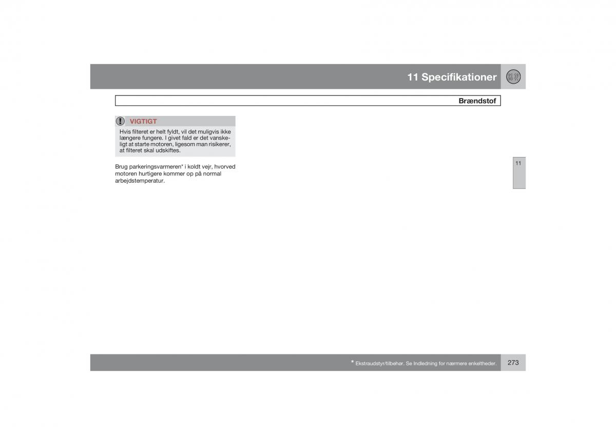 Volvo S40 II 2 Bilens instruktionsbog / page 274