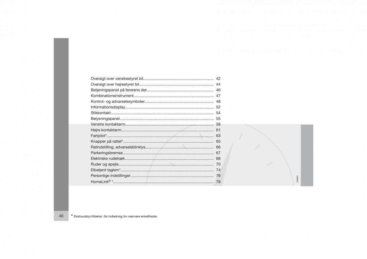 Volvo S40 II 2 Bilens instruktionsbog / page 41