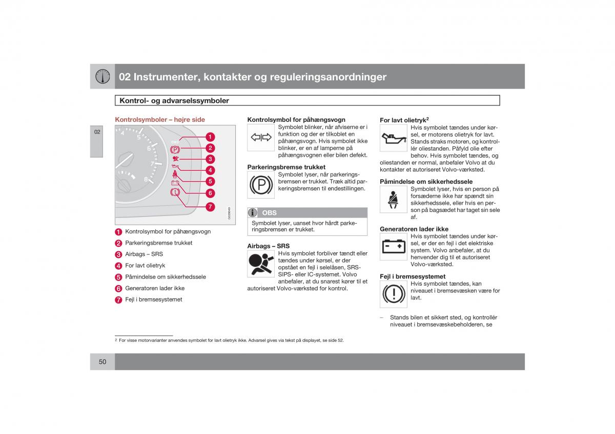 Volvo S40 II 2 Bilens instruktionsbog / page 51