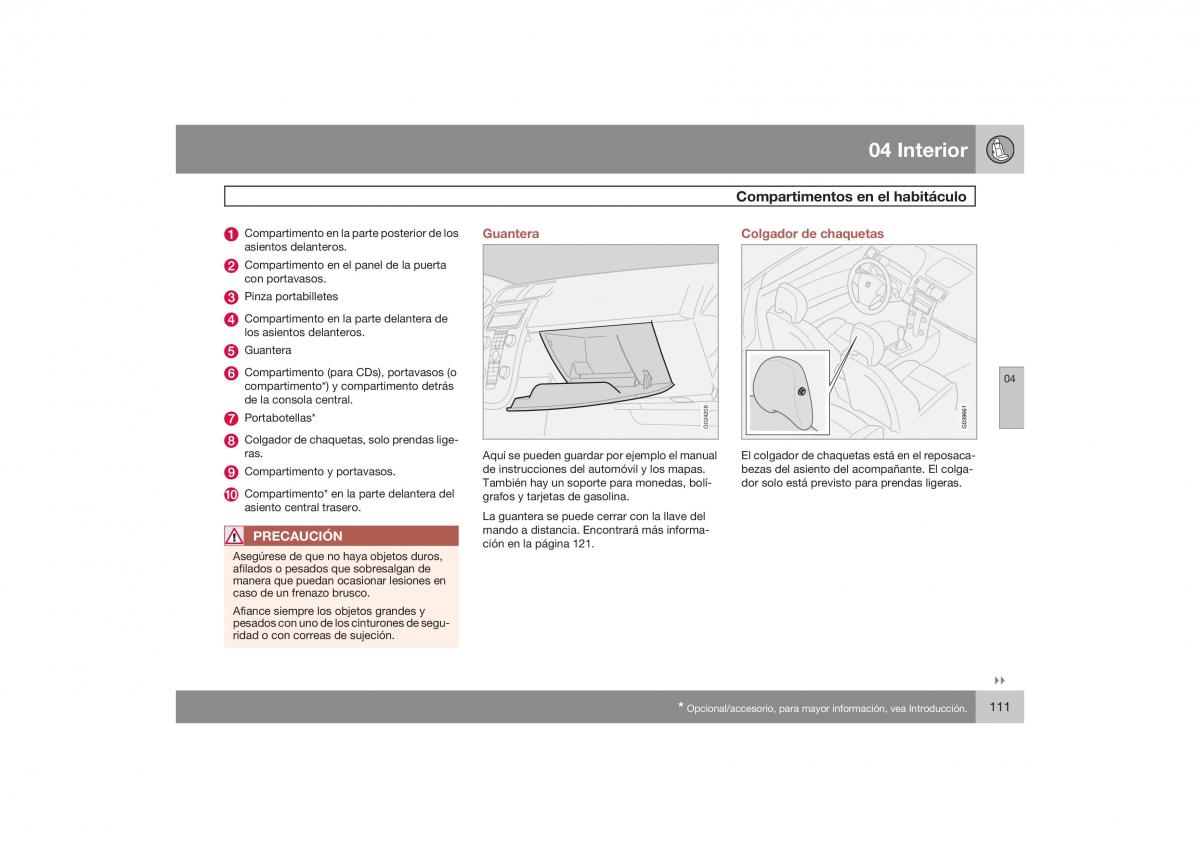 Volvo S40 II 2 manual del propietario / page 112