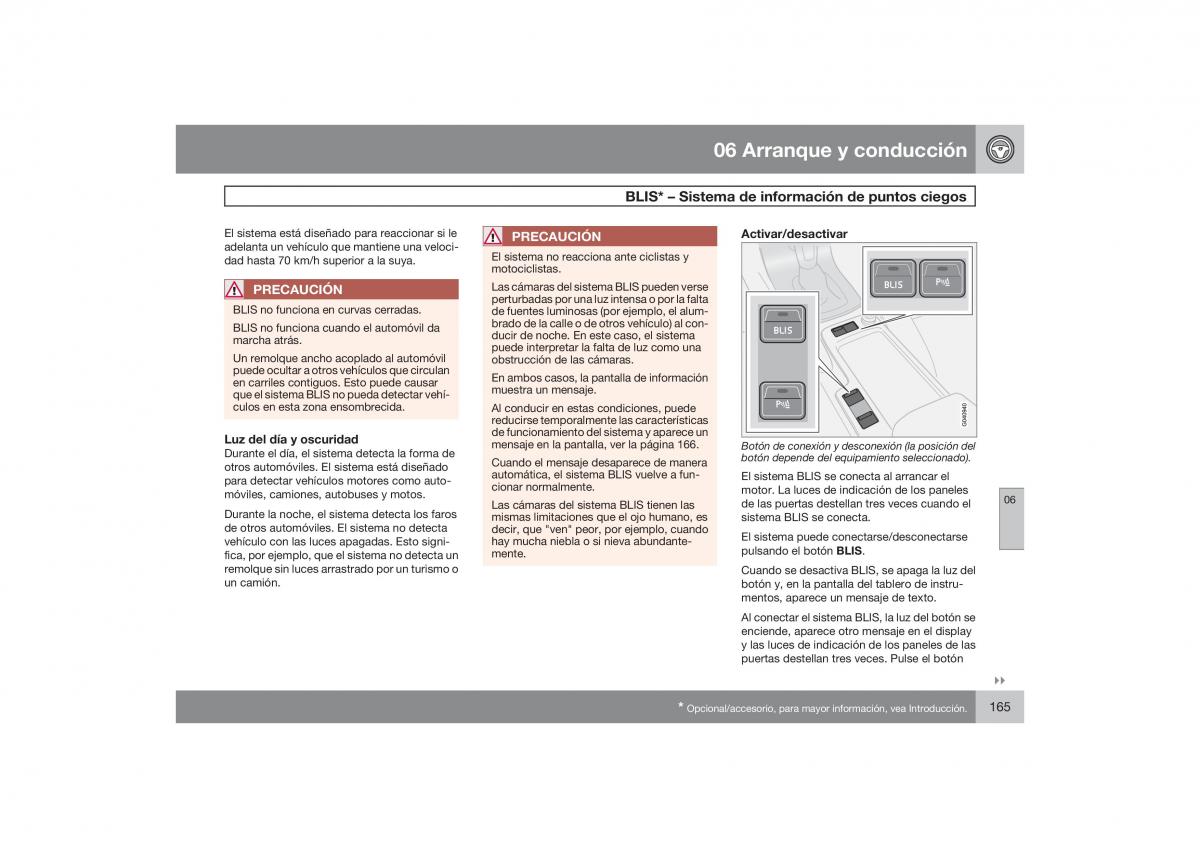 Volvo S40 II 2 manual del propietario / page 166