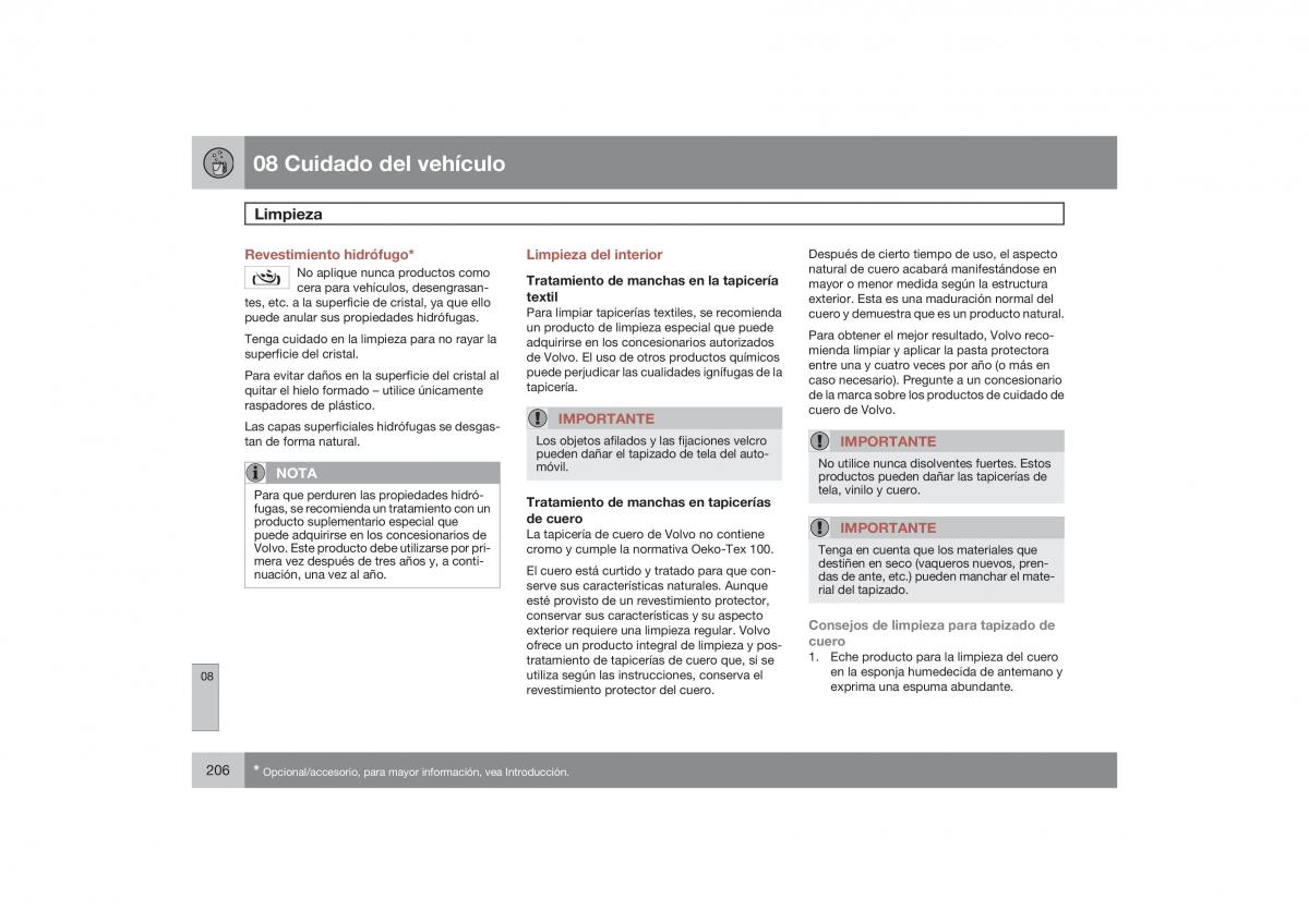 Volvo S40 II 2 manual del propietario / page 207