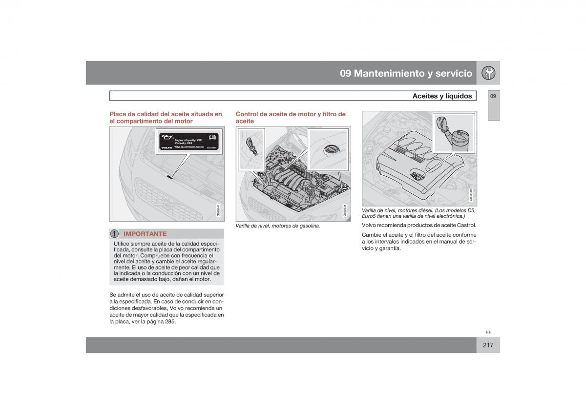 Volvo S40 II 2 manual del propietario / page 218