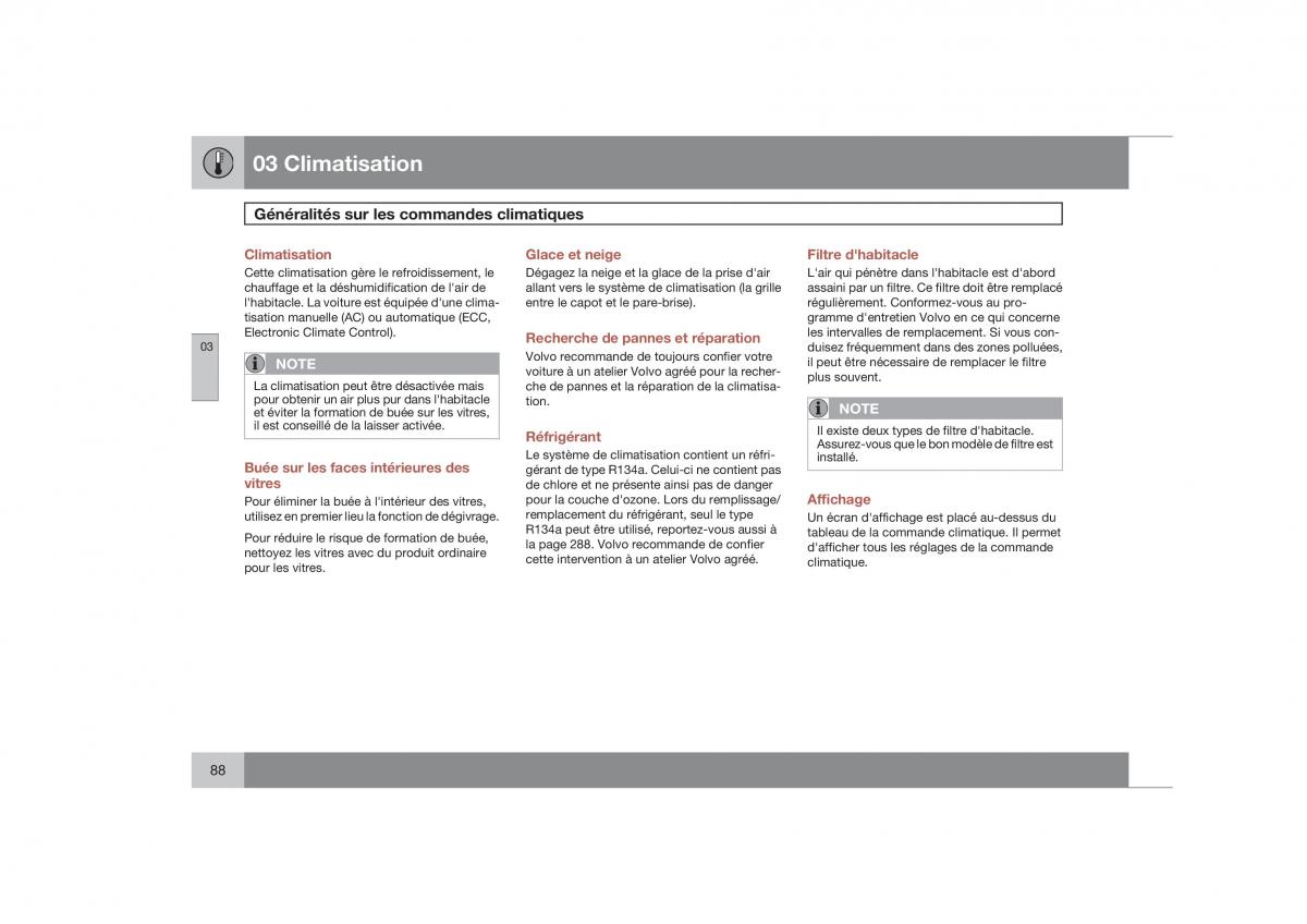Volvo S40 II 2 manuel du proprietaire / page 89