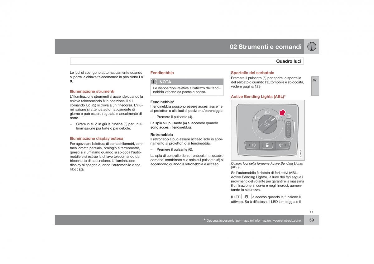 Volvo S40 II 2 manuale del proprietario / page 60