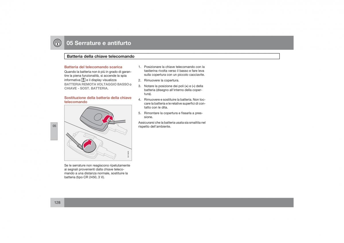 Volvo S40 II 2 manuale del proprietario / page 129