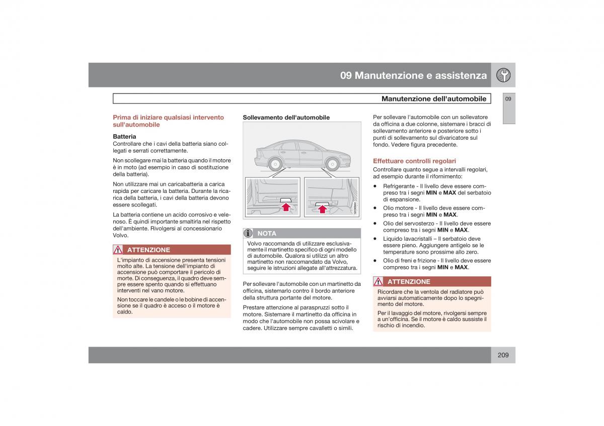 Volvo S40 II 2 manuale del proprietario / page 210