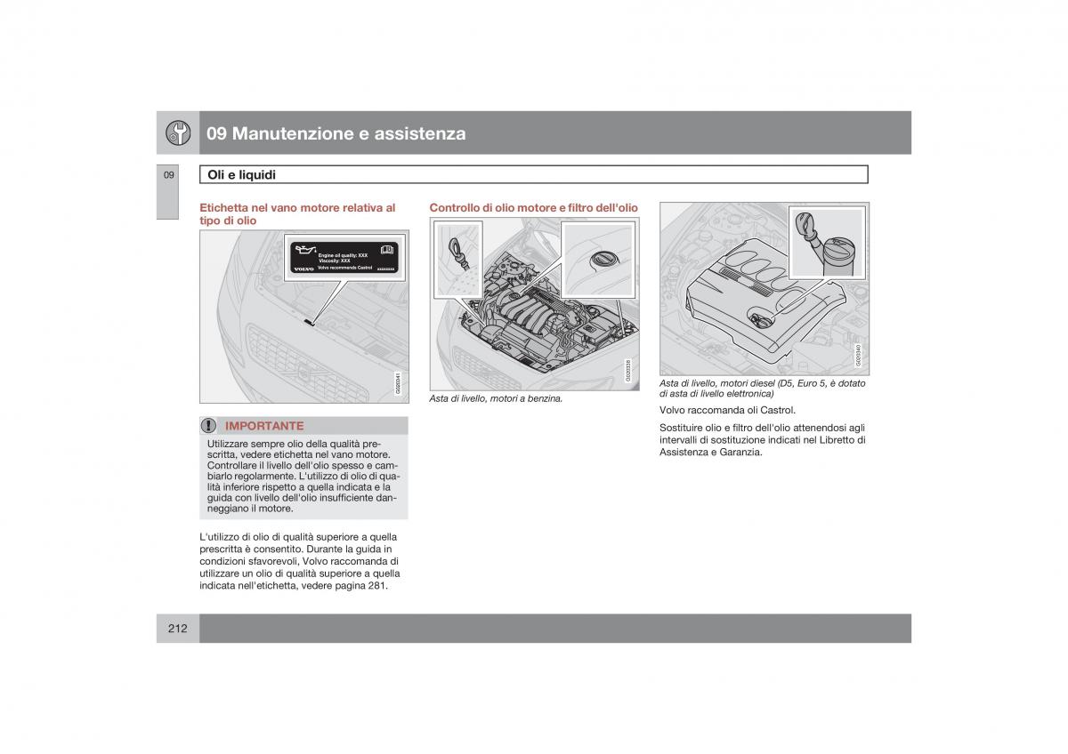 Volvo S40 II 2 manuale del proprietario / page 213