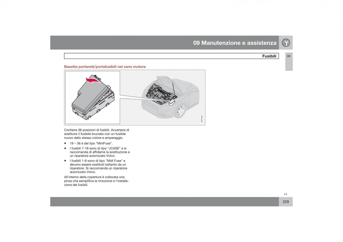 Volvo S40 II 2 manuale del proprietario / page 230