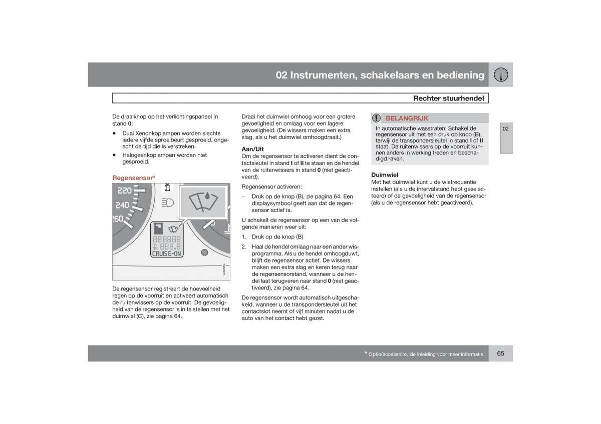 Volvo S40 II 2 handleiding / page 66