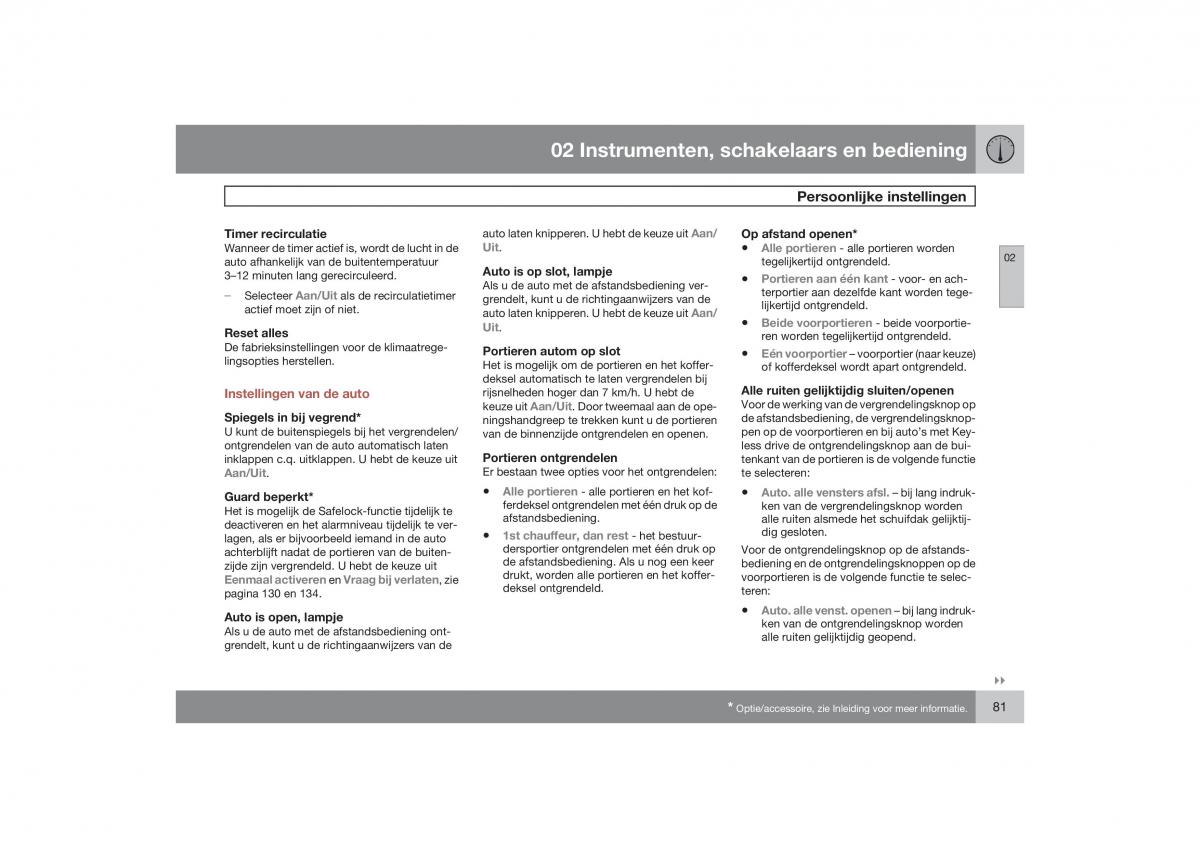 Volvo S40 II 2 handleiding / page 82