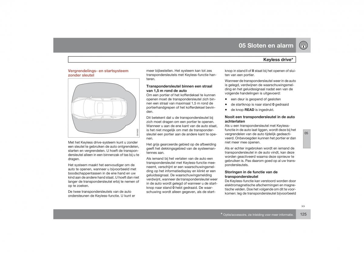 Volvo S40 II 2 handleiding / page 126