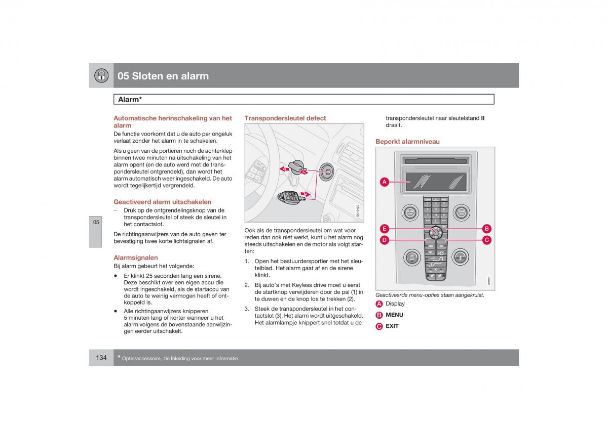 Volvo S40 II 2 handleiding / page 135