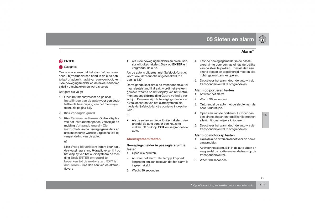 Volvo S40 II 2 handleiding / page 136