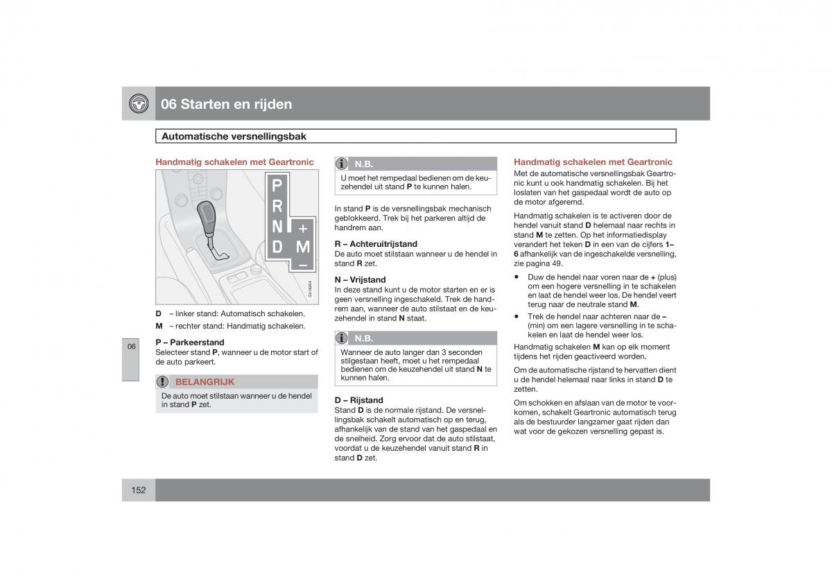 Volvo S40 II 2 handleiding / page 153