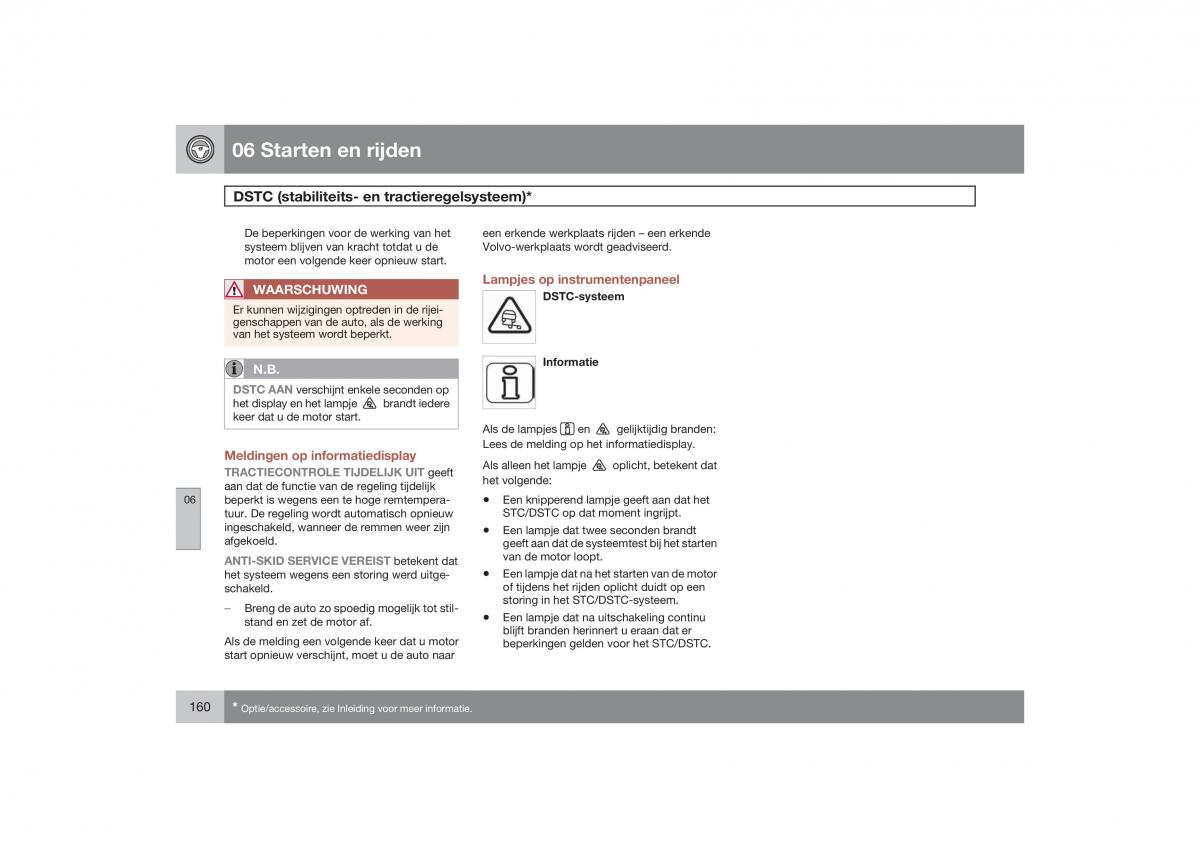 Volvo S40 II 2 handleiding / page 161