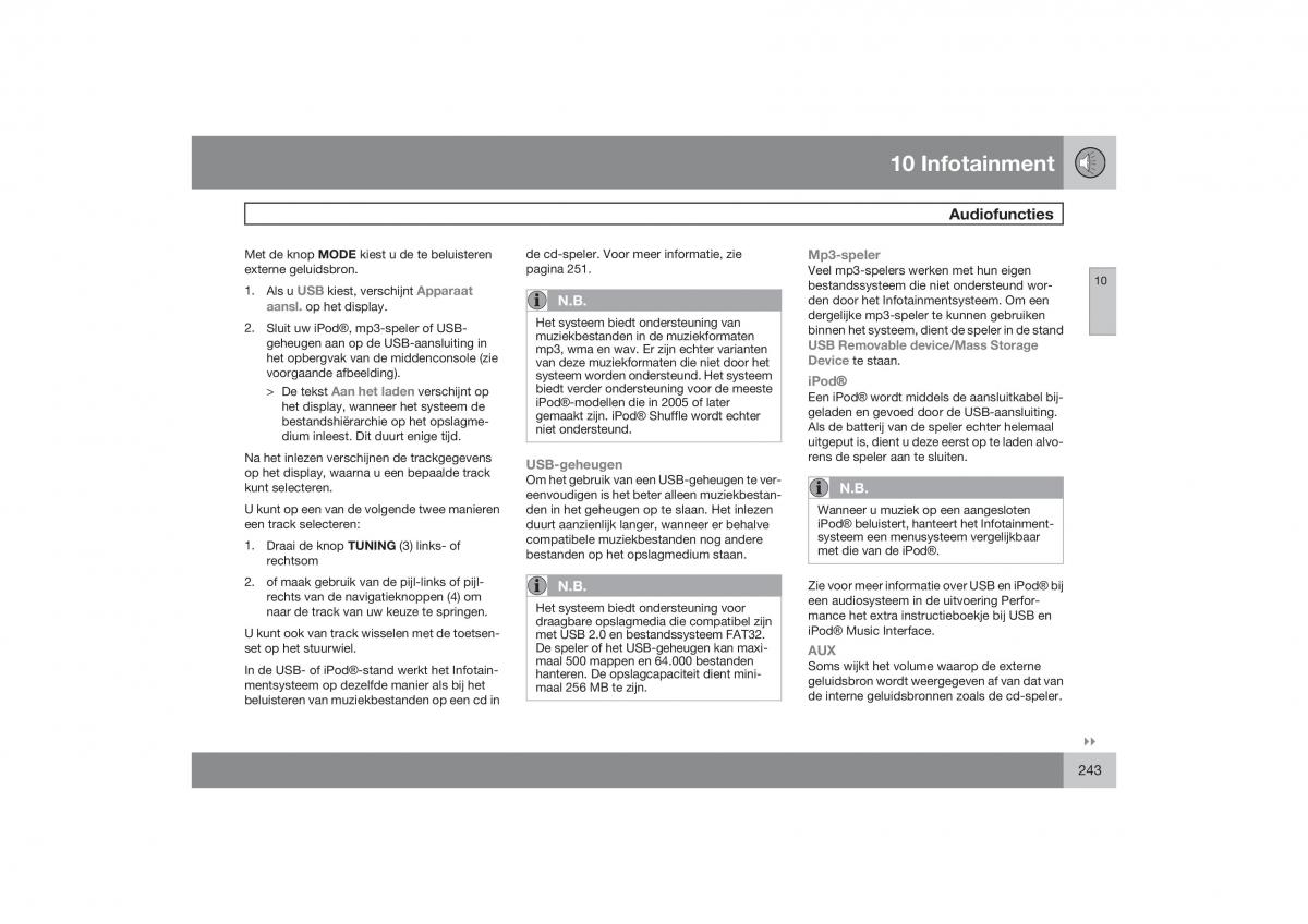 Volvo S40 II 2 handleiding / page 244