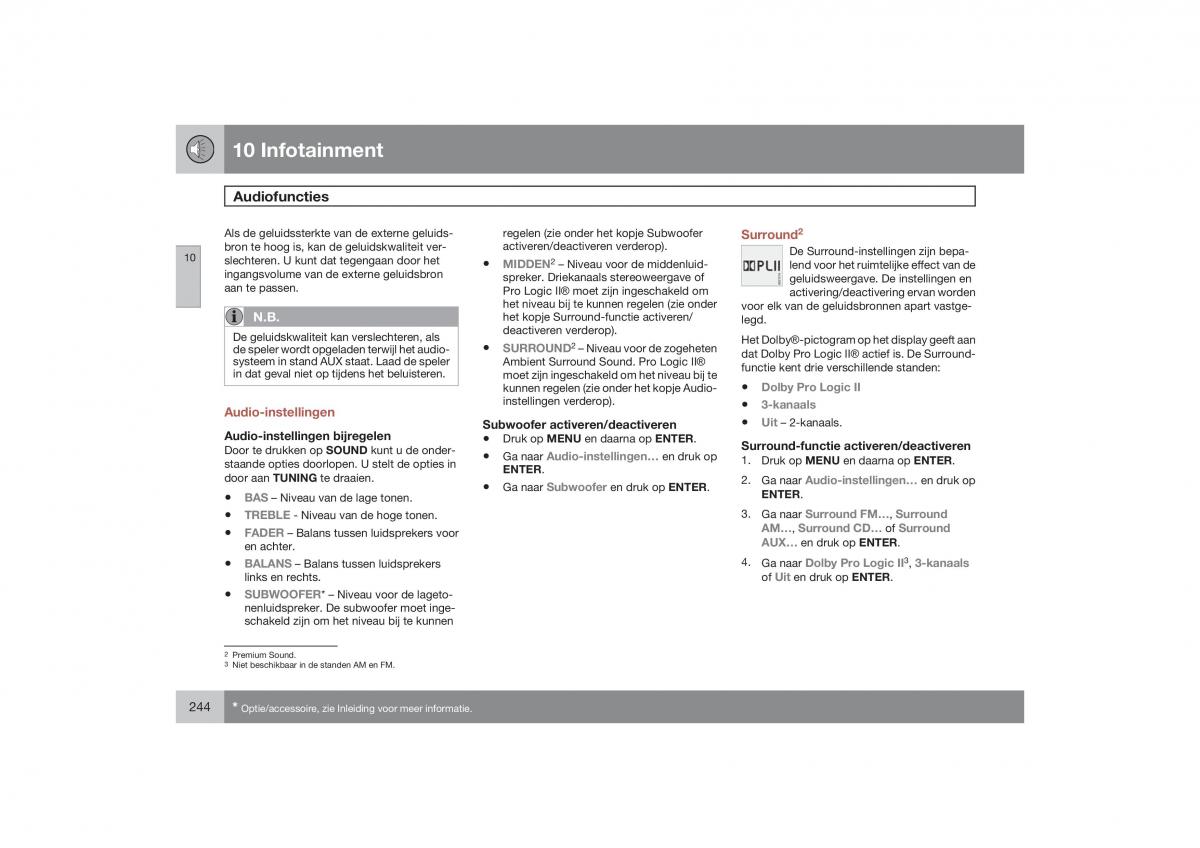 Volvo S40 II 2 handleiding / page 245