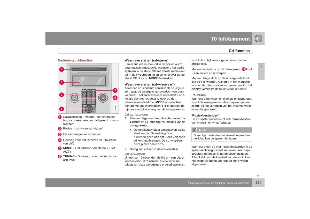 Volvo S40 II 2 handleiding / page 252