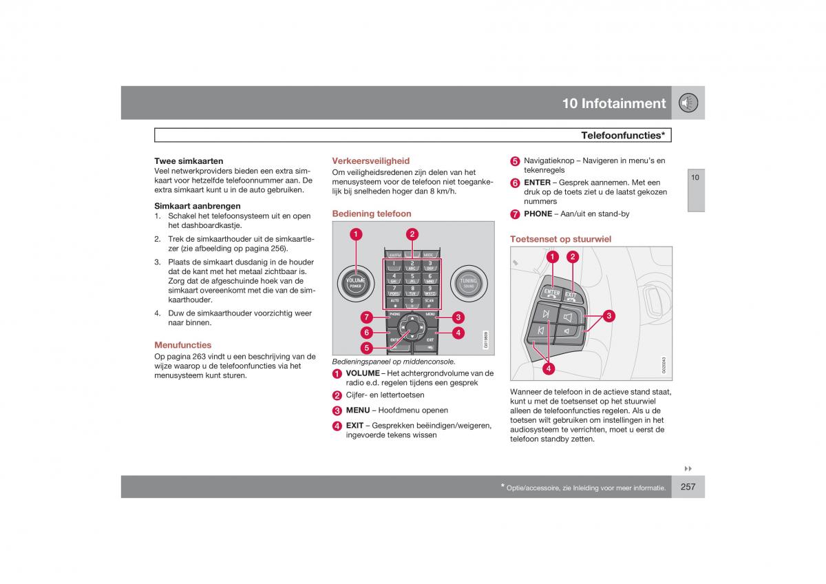 Volvo S40 II 2 handleiding / page 258