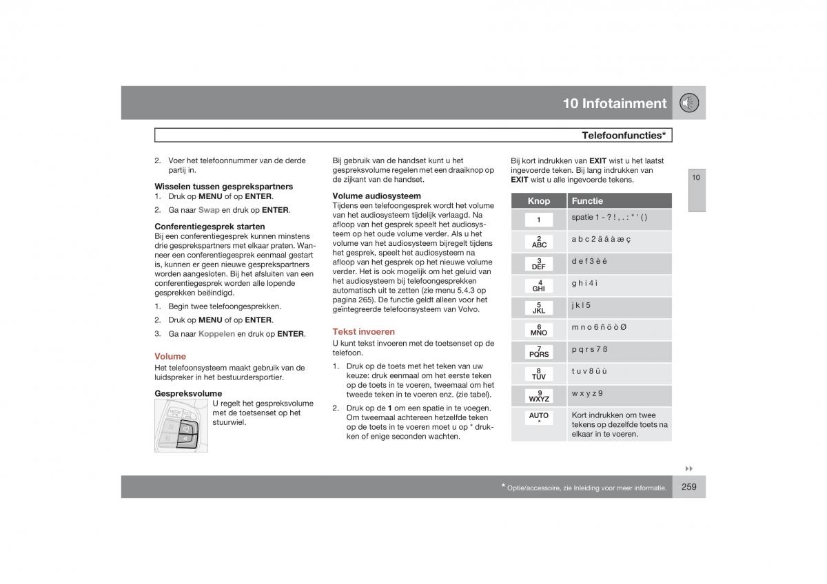 Volvo S40 II 2 handleiding / page 260