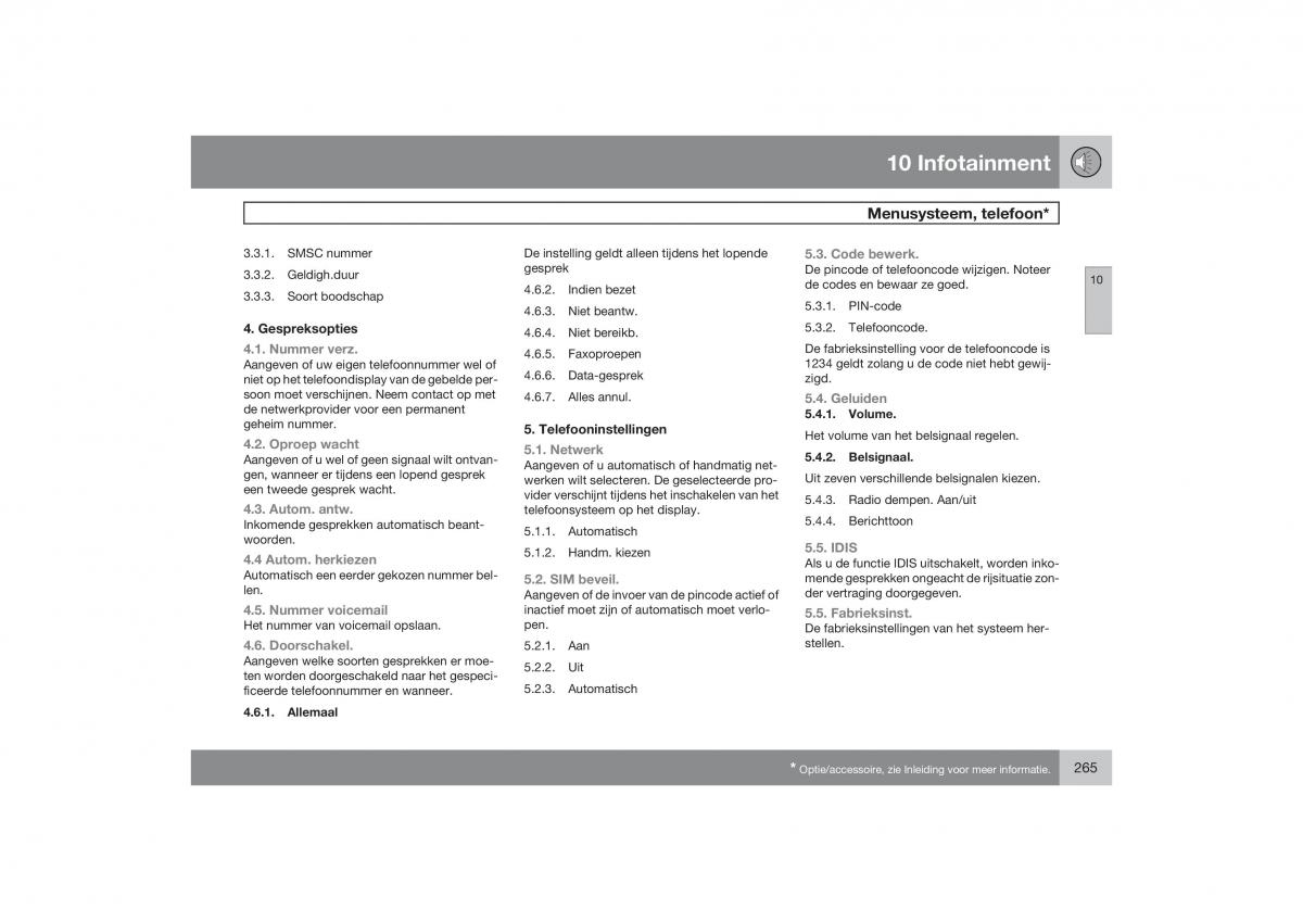 Volvo S40 II 2 handleiding / page 266