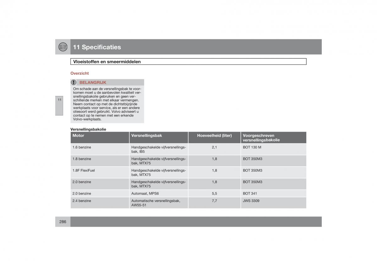 Volvo S40 II 2 handleiding / page 287